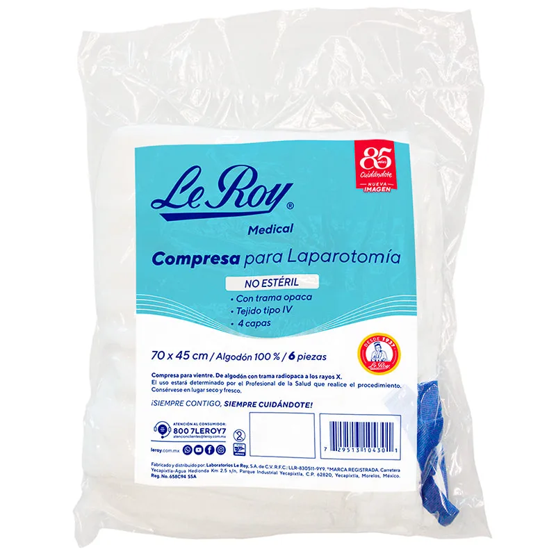 Laparotomy compress 70 × 45 cm
