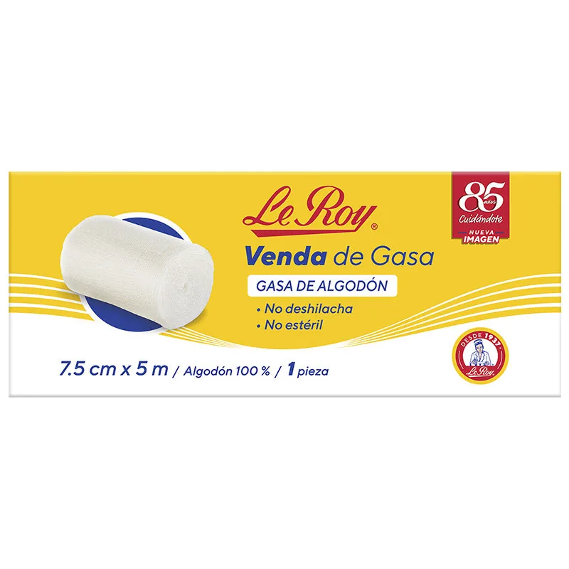 Gauze bandage 7.5 cm × 5 m